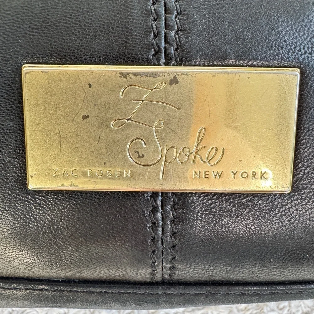 Z Spoke Zac Posen Shirley Small Satchel Black and Gold Women's Bag New with Tags